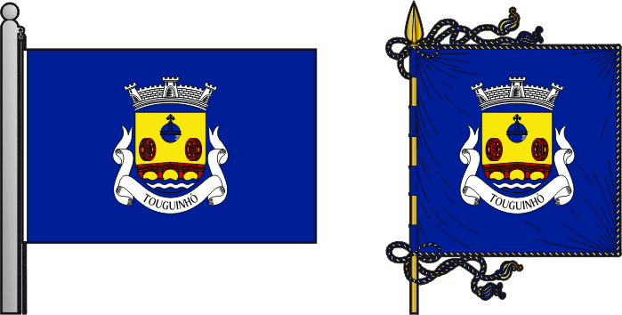 Bandeira e estandarte da antiga freguesia de Touguinhó - Touguinhó former civil parish, flag and banner Bandeira e estandarte da antiga freguesia de Touguinhó - Touguinhó former civil parish, flag and banner
