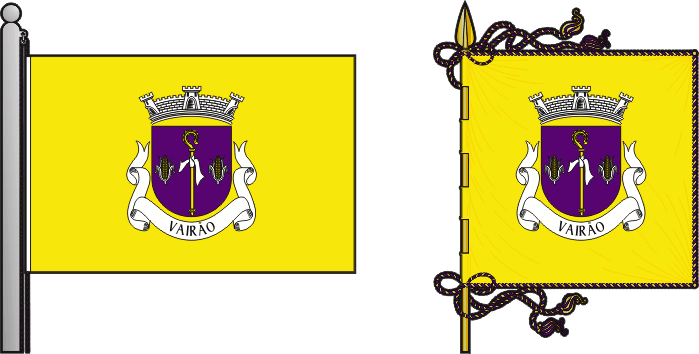 Bandeira e estandarte da antiga freguesia de Vairão - Vairão former civil parish, flag and banner Bandeira e estandarte da antiga freguesia de Vairão - Vairão former civil parish, flag and banner