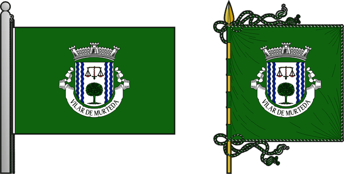 Bandeira e estandarte da antiga freguesia de Vilar de Murteda - Vilar de Murteda former civil parish, flag and banner Bandeira e estandarte da antiga freguesia de Vilar de Murteda - Vilar de Murteda former civil parish, flag and banner