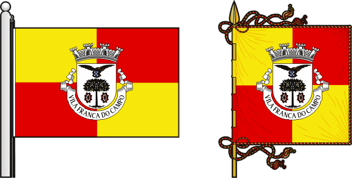 Proposta para a bandeira e estandarte do Município de Vila Franca do Campo - Vila Franca do Campo municipal flag and banner proposal Proposta para a bandeira e estandarte do Município de Vila Franca do Campo - Vila Franca do Campo municipal flag and banner proposal