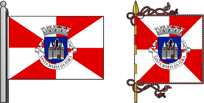 Proposta para a bandeira e estandarte do Município de Santa Maria da Feira - Santa Maria da Feira municipal flag and banner, proposal Proposta para a bandeira e estandarte do Município de Santa Maria da Feira - Santa Maria da Feira municipal flag and banner, proposal
