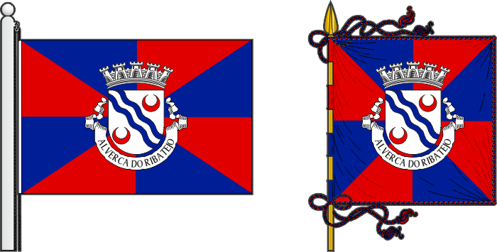 Bandeira e estandarte da antiga freguesia de Alverca do Ribatejo - Alverca do Ribatejo former civil parish, flag and banner Bandeira e estandarte da antiga freguesia de Alverca do Ribatejo - Alverca do Ribatejo former civil parish, flag and banner