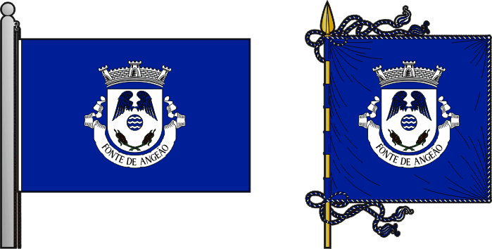 Bandeira e estandarte da antiga freguesia de Fonte de Angeão - Fonte de Angeão former civil parish, flag and banner Bandeira e estandarte da antiga freguesia de Fonte de Angeão - Fonte de Angeão former civil parish, flag and banner