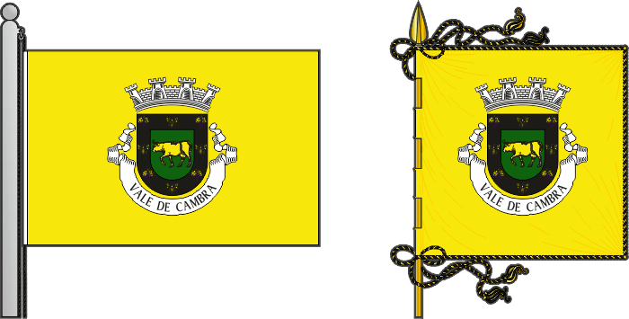 Bandeira e estandarte do Município de Vale de Cambra - Vale de Cambra municipal flag and banner Bandeira e estandarte do Município de Vale de Cambra - Vale de Cambra municipal flag and banner