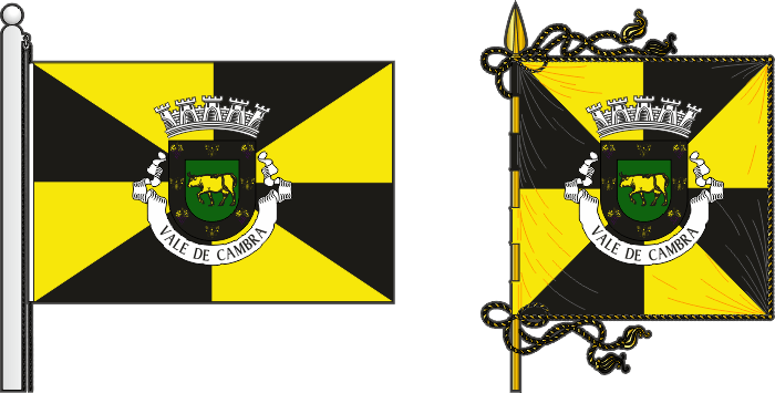 Bandeira e estandarte do Município de Vale de Cambra - Vale de Cambra municipal flag and banner Bandeira e estandarte do Município de Vale de Cambra - Vale de Cambra municipal flag and banner