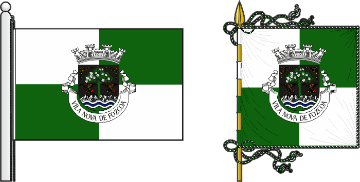 Bandeira e estandarte do Município de Vila Nova de Foz Côa - Vila Nova de Foz Côa municipal flag and banner Bandeira e estandarte do Município de Vila Nova de Foz Côa - Vila Nova de Foz Côa municipal flag and banner