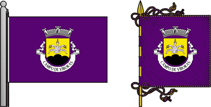 Bandeira e estandarte da antiga freguesia de Campo de Víboras - Campo de Víboras former civil parish, flag and banner Bandeira e estandarte da antiga freguesia de Campo de Víboras - Campo de Víboras former civil parish, flag and banner