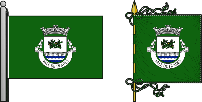 Bandeira e estandarte da antiga freguesia de Vale de Frades - Vale de Frades former civil parish, flag and banner Bandeira e estandarte da antiga freguesia de Vale de Frades - Vale de Frades former civil parish, flag and banner