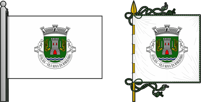 Bandeira e estandarte da freguesia de Atalaia - Atalaia civil parish, flag and banner Bandeira e estandarte da freguesia de Atalaia - Atalaia civil parish, flag and banner
