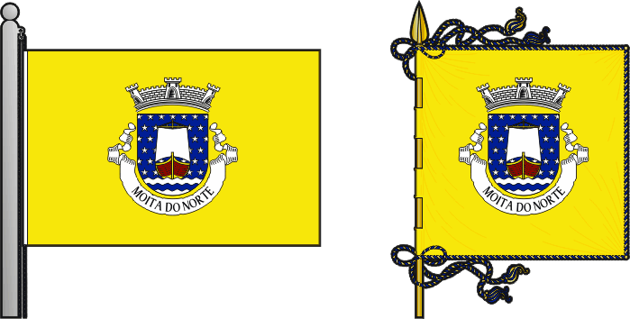 Bandeira e estandarte da antiga freguesia de Moita do Norte - Moita do Norte former civil parish, flag and banner Bandeira e estandarte da antiga freguesia de Moita do Norte - Moita do Norte former civil parish, flag and banner