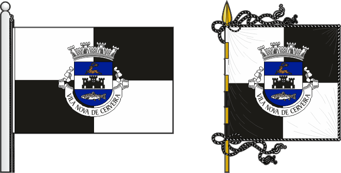 Proposta de bandeira e estandarte do Município de Vila Nova de Cerveira - Vila Nova de Cerveira municipal flag and banner, proposal Proposta de bandeira e estandarte do Município de Vila Nova de Cerveira - Vila Nova de Cerveira municipal flag and banner, proposal