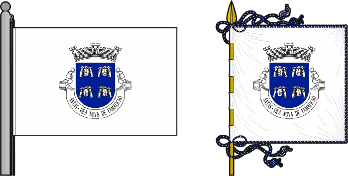 Bandeira e estandarte da antiga freguesia de Antas - Antas former civil parish, flag and banner Bandeira e estandarte da antiga freguesia de Antas - Antas former civil parish, flag and banner