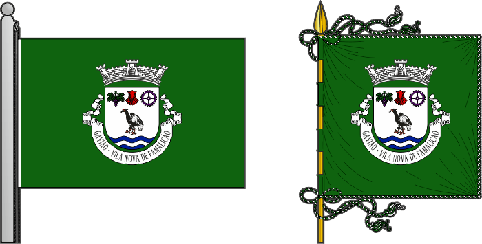 Bandeira e estandarte da freguesia de Gavião - Gavião civil parish, flag and banner Bandeira e estandarte da freguesia de Gavião - Gavião civil parish, flag and banner