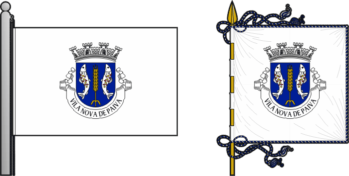 Bandeira e estandarte do Município de Vila Nova de Paiva - Vila Nova de Paiva municipal flag and banner Bandeira e estandarte do Município de Vila Nova de Paiva - Vila Nova de Paiva municipal flag and banner