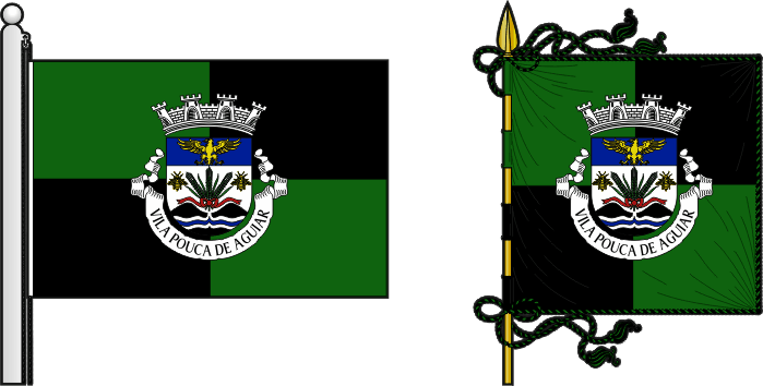 Bandeira e estandarte do Município de Vila Pouca de Aguiar - Vila Pouca de Aguiar municipal flag and banner Bandeira e estandarte do Município de Vila Pouca de Aguiar - Vila Pouca de Aguiar municipal flag and banner