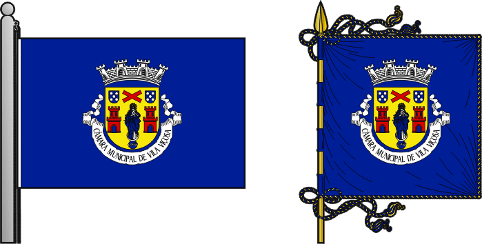 Bandeira e estandarte do Município de Vila Viçosa - Vila Viçosa municipal flag and banner Bandeira e estandarte do Município de Vila Viçosa - Vila Viçosa municipal flag and banner