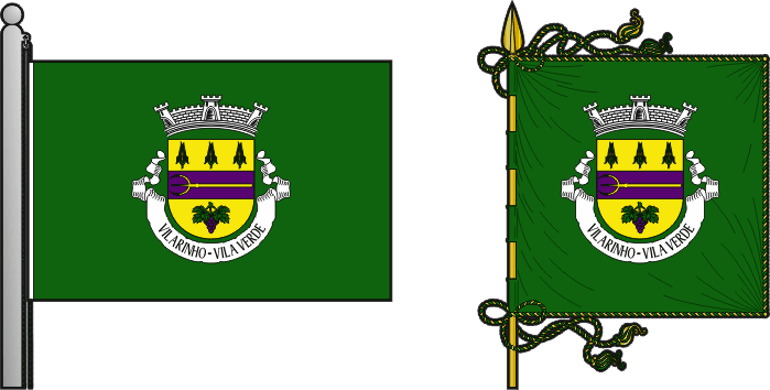 Bandeira e estandarte da antiga freguesia de Vilarinho - Vilarinho former civil parish, flag and banner Bandeira e estandarte da antiga freguesia de Vilarinho - Vilarinho former civil parish, flag and banner