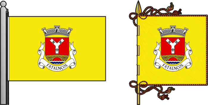 Bandeira e estandarte da antiga freguesia de Fataunços - Fataunços former civil parish, flag and banner Bandeira e estandarte da antiga freguesia de Fataunços - Fataunços former civil parish, flag and banner