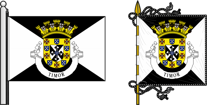 Proposta para a bandeira e estandarte da colónia de Timor - Portuguese Timor colony flag and banner proposal