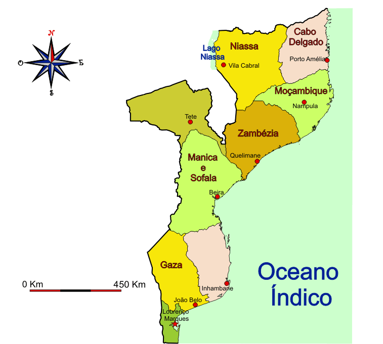 Mapa Administrativo da província ultramarina de Moçambique - Mozambique overseas province administrative map in 1971 Mapa Administrativo da província ultramarina de Moçambique - Mozambique overseas province administrative map in 1971
